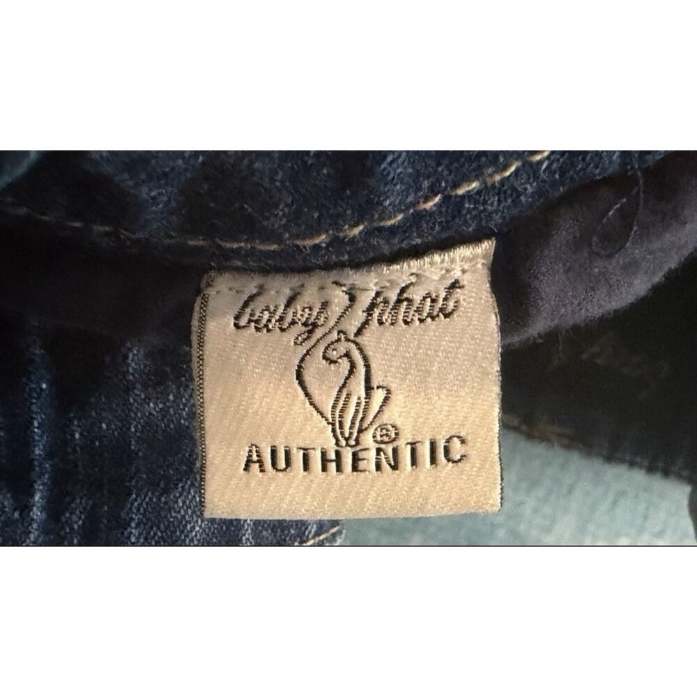 Baby Phat Girls Denim Blue Jean Skirt SZ 16 Gold Logo Y2K Vintage - Picture 8 of 9